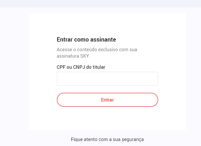 Coloque seu CPF