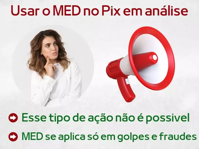 Usar o MED para o Pix em análise
