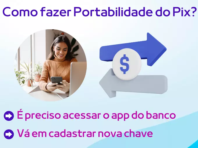 Posso fazer a portabilidade de uma chave Pix para outro banco?