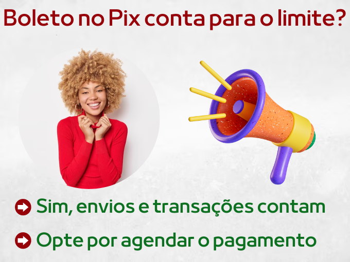 Pagar boleto no Pix conta para o limite?